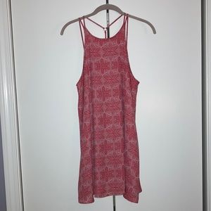 🐾4 for $20 Forever 21 red with light blue and cream dress